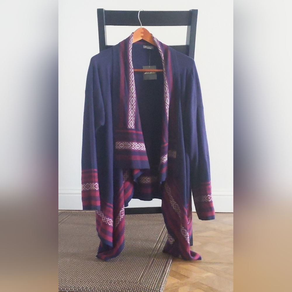 Eddi Bauer Poncho-Sweater - XL